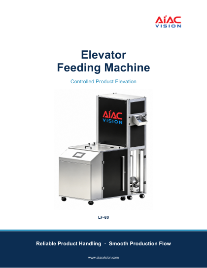 Copertina della brochure della macchina di alimentazione elevatrice