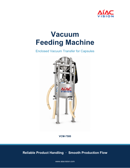 Copertina della brochure della macchina di alimentazione a vuoto