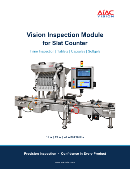 Copertina della brochure del modulo di ispezione visiva per contatore a listelli