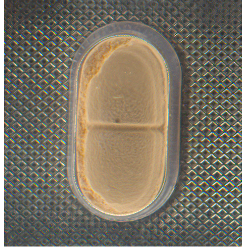 Esempio di compressa rotta / scheggiata